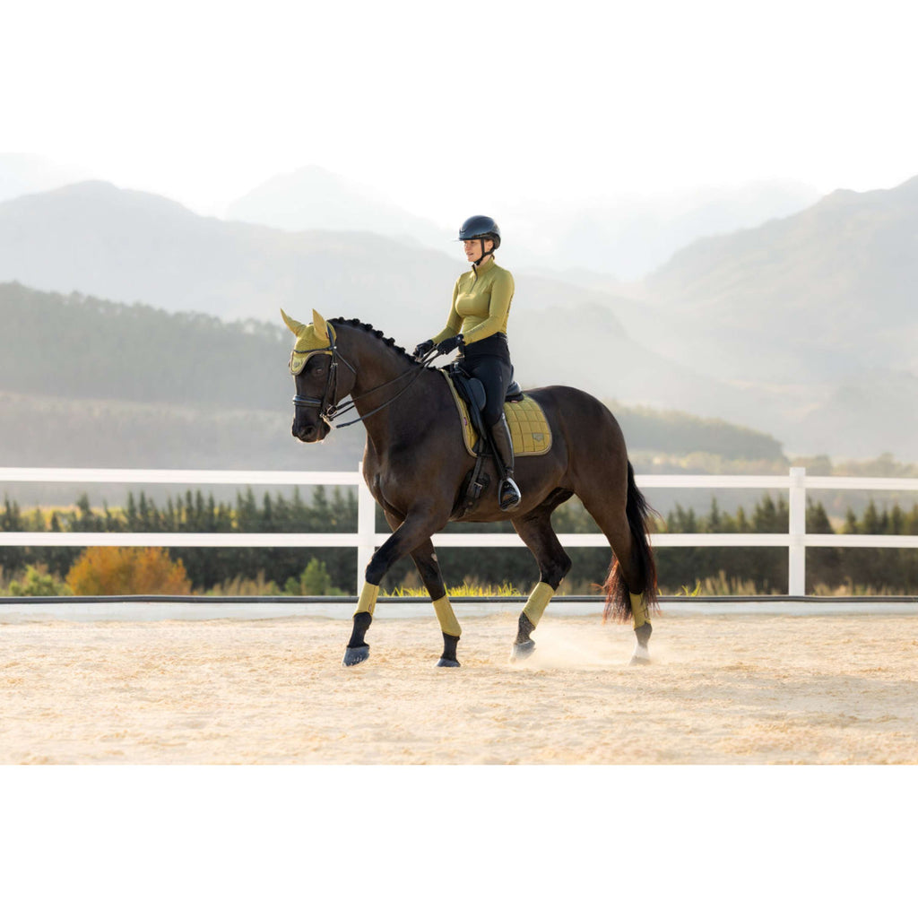 LeMieux Tapis de Selle Loire Classic Square Dressage Gooseberry