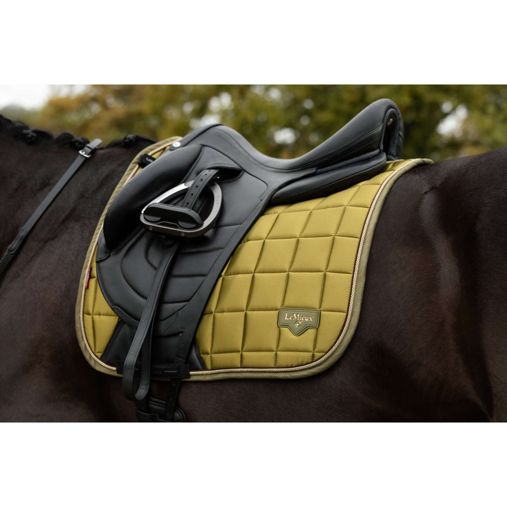 LeMieux Tapis de Selle Loire Classic Square Dressage Gooseberry