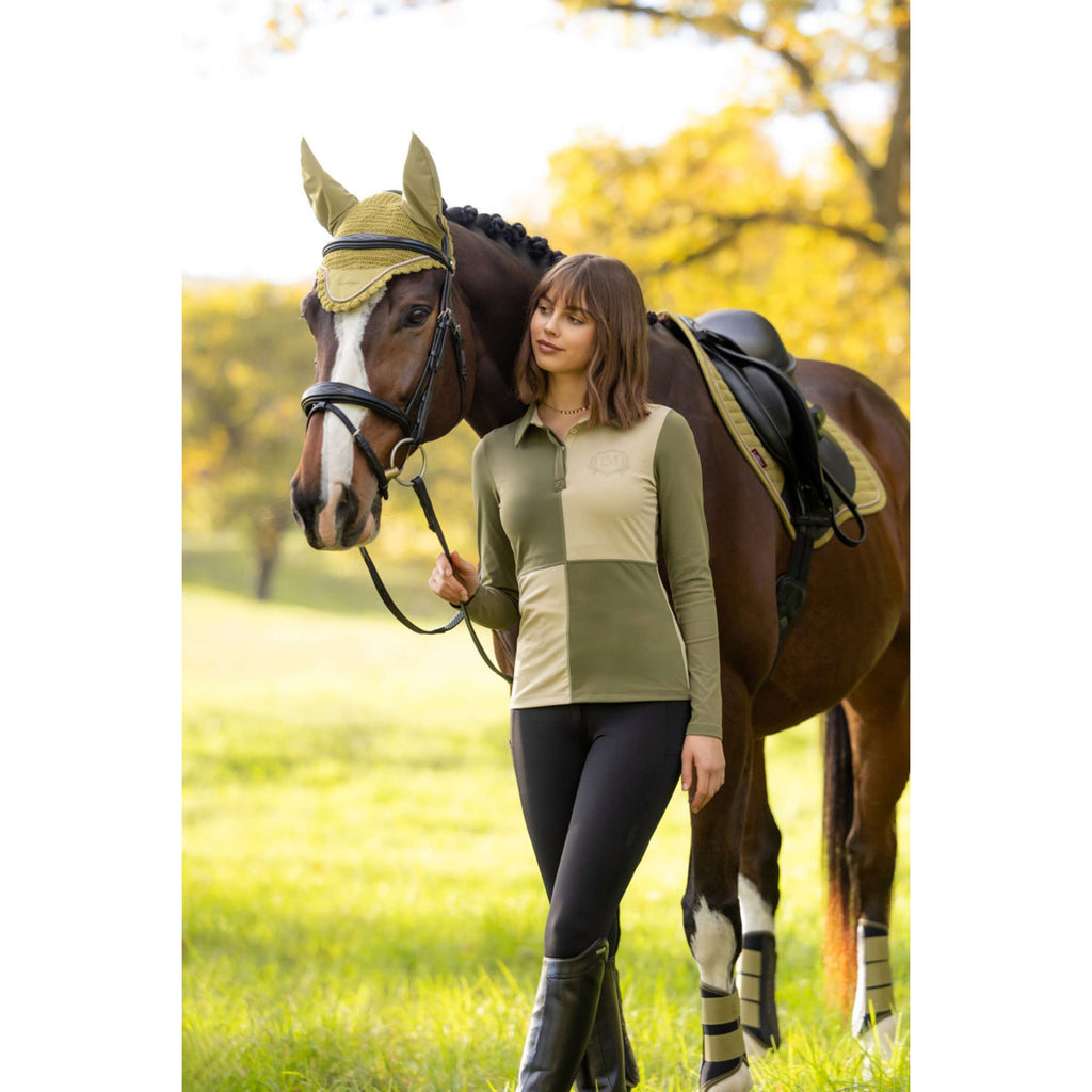 LeMieux Baselayer Harlequin Rugby Willow/Pear