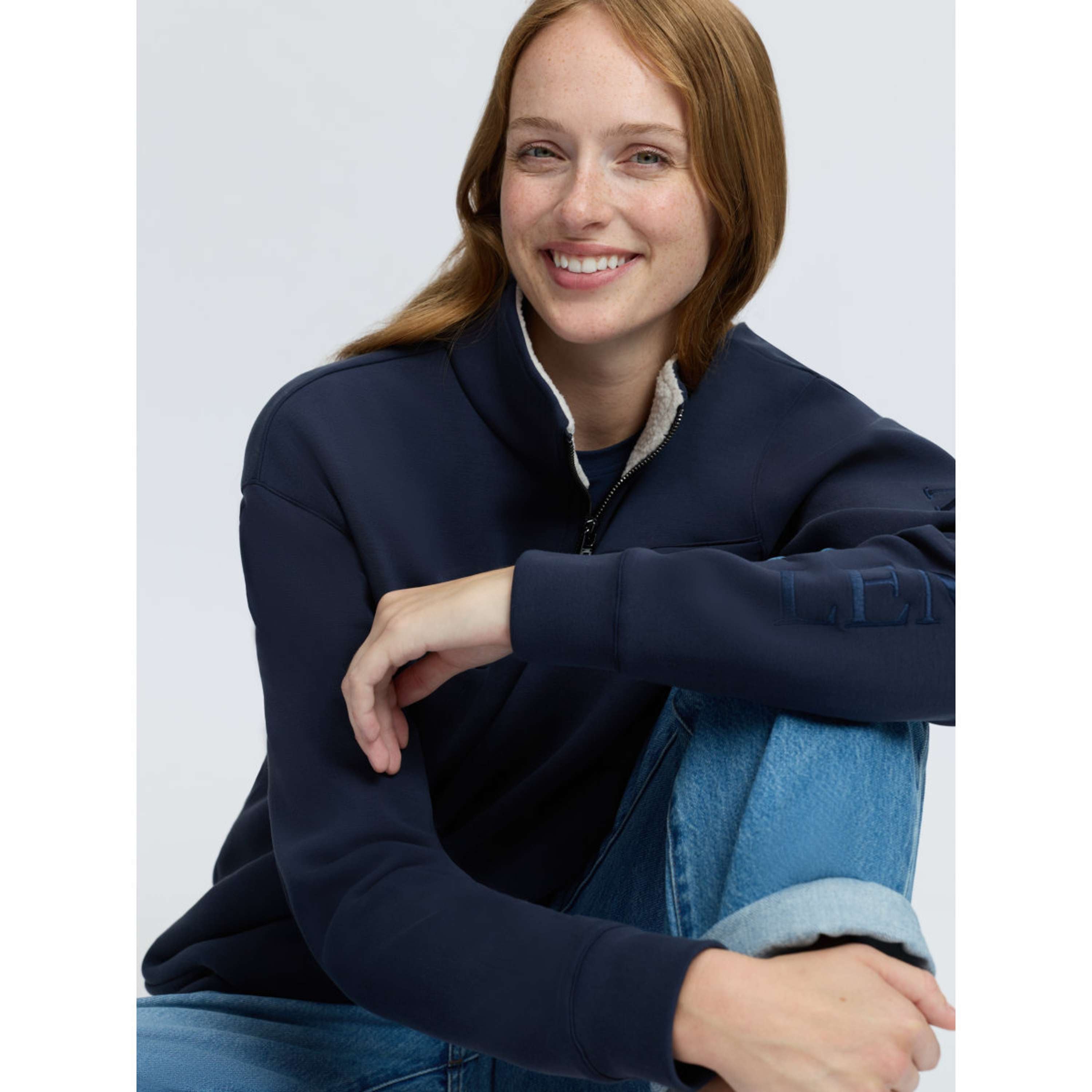 LeMieux Pull Scarlet Quarter Zip Marine