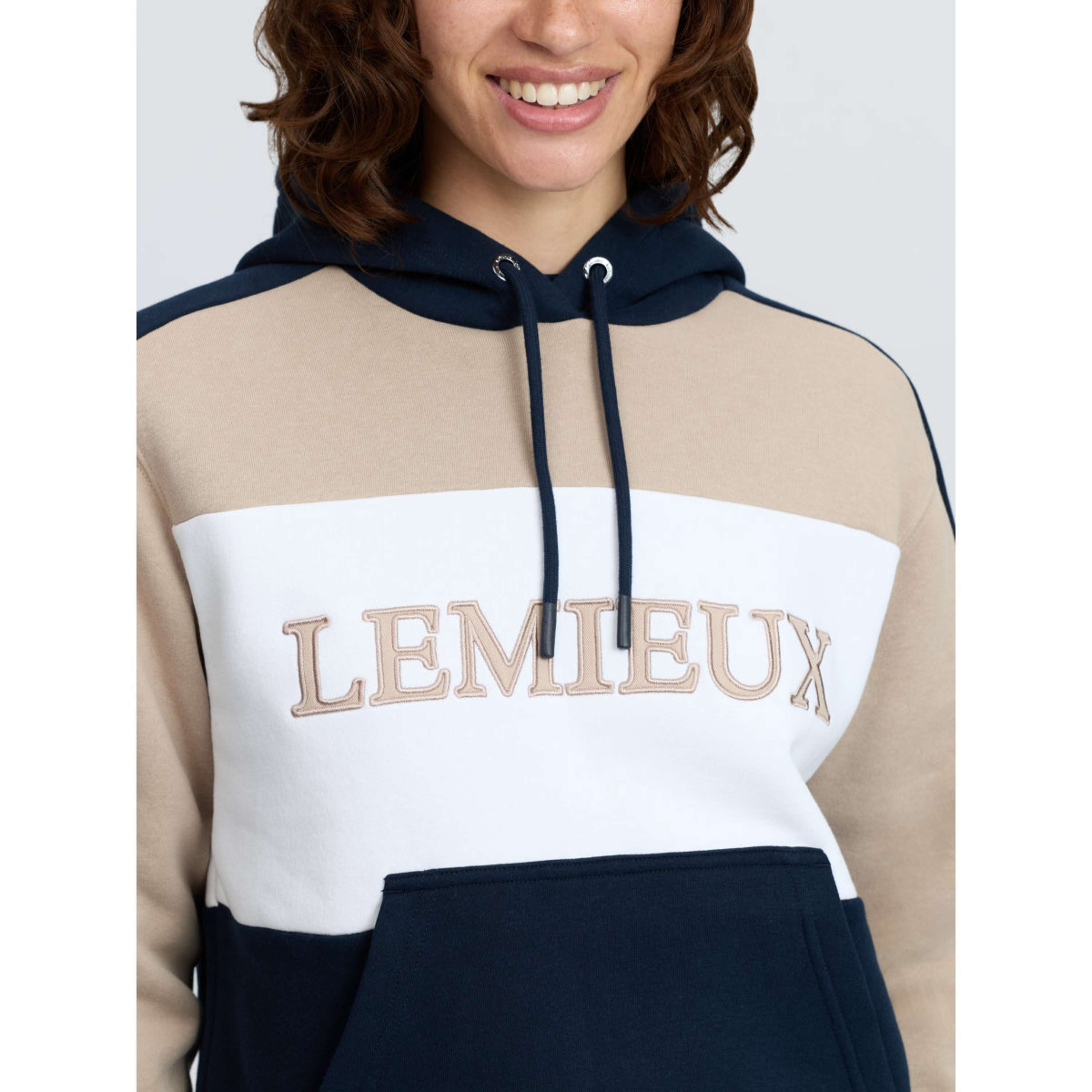 LeMieux Pull col Hoodie Kadie Colour Block Marine