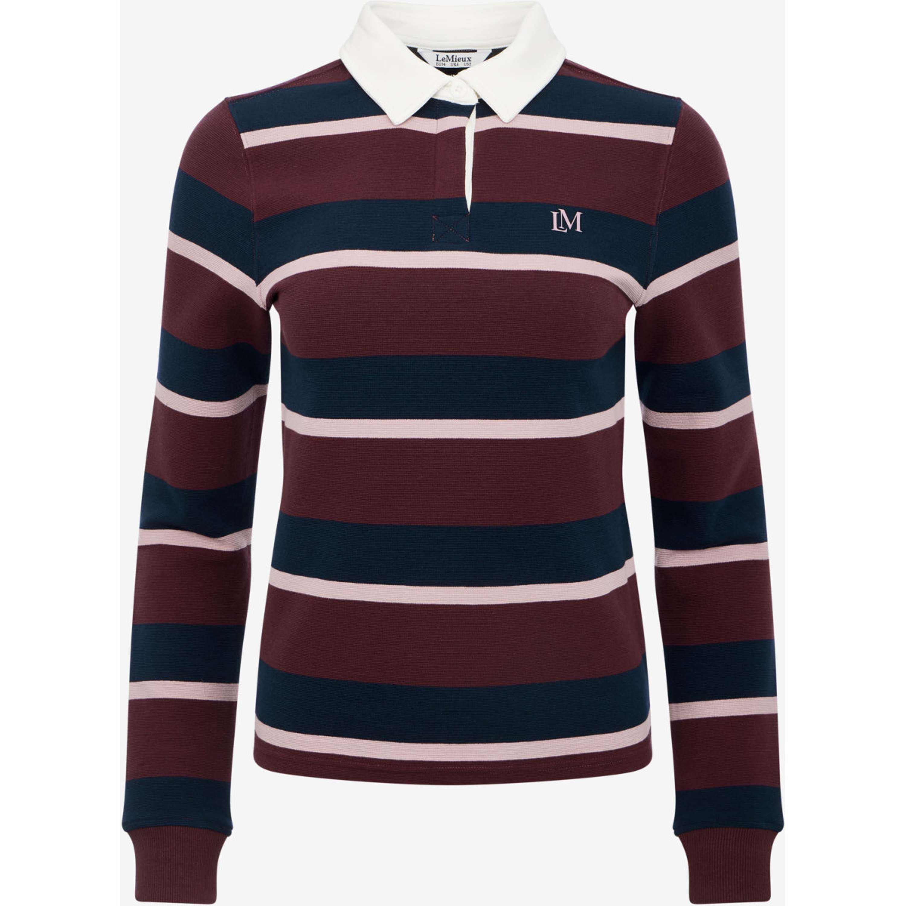 LeMieux Shirt Sloane Stripe Rugby Bramble