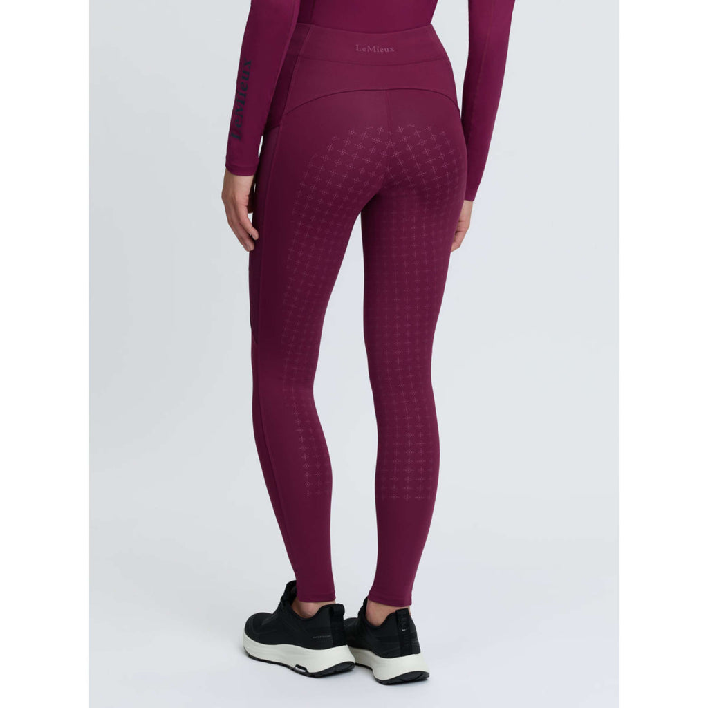 LeMieux Legging d'Équitation Naomi Full Grip Blackberry