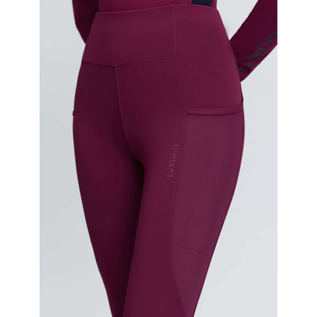 LeMieux Legging d'Équitation Naomi Full Grip Blackberry