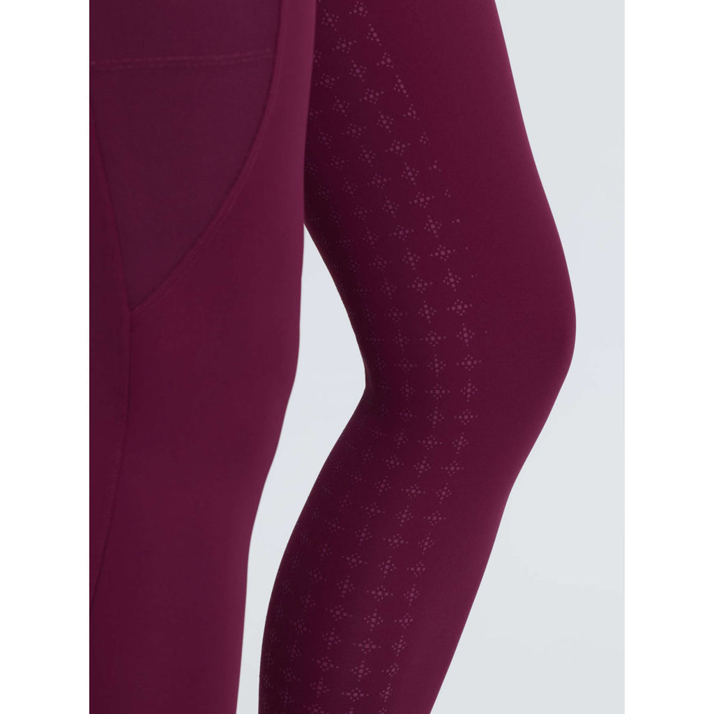 LeMieux Legging d'Équitation Naomi Full Grip Blackberry