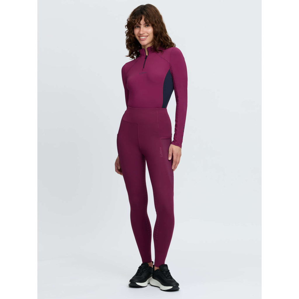 LeMieux Legging d'Équitation Naomi Full Grip Blackberry
