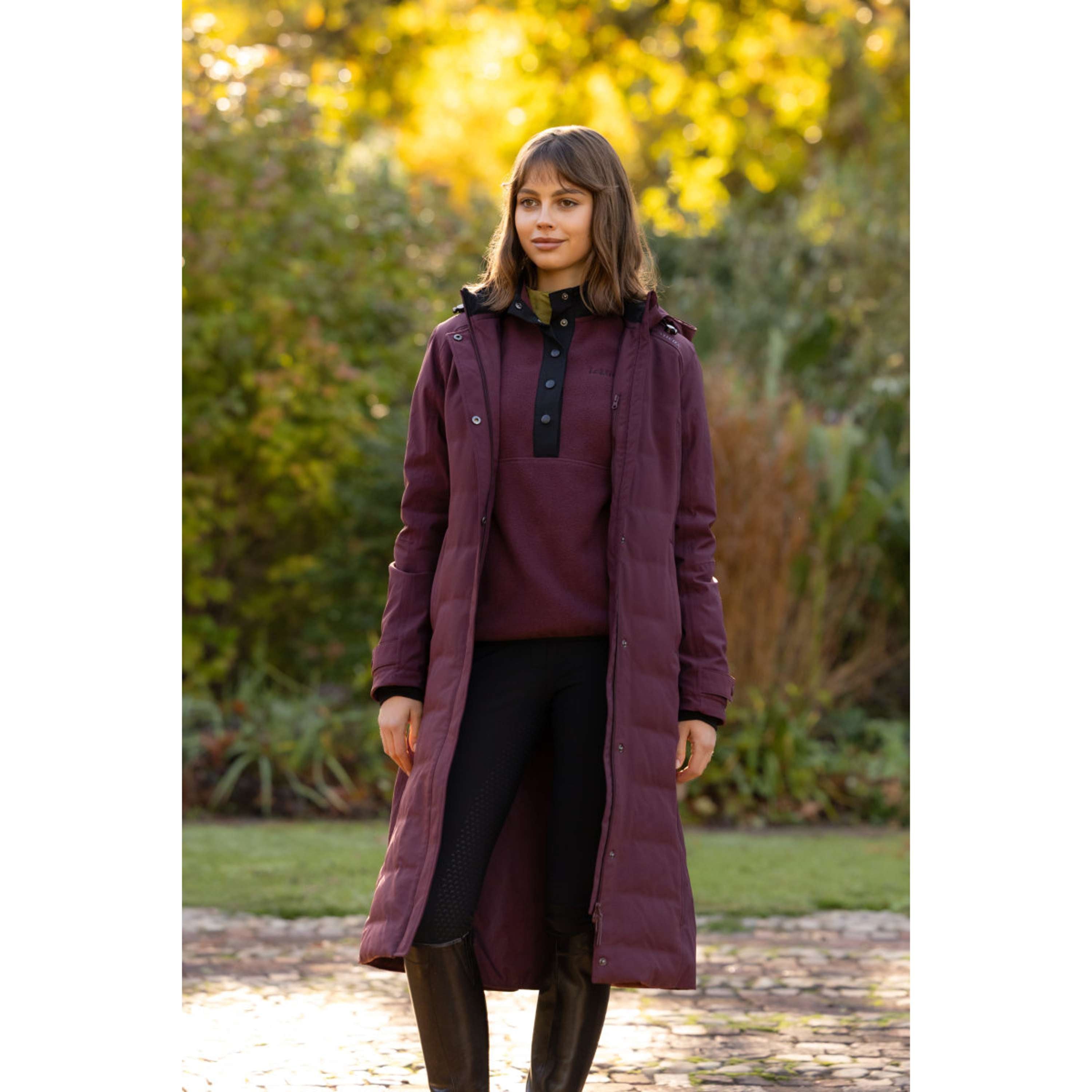 LeMieux Veste Longue Erin Waterproof Padded Bramble
