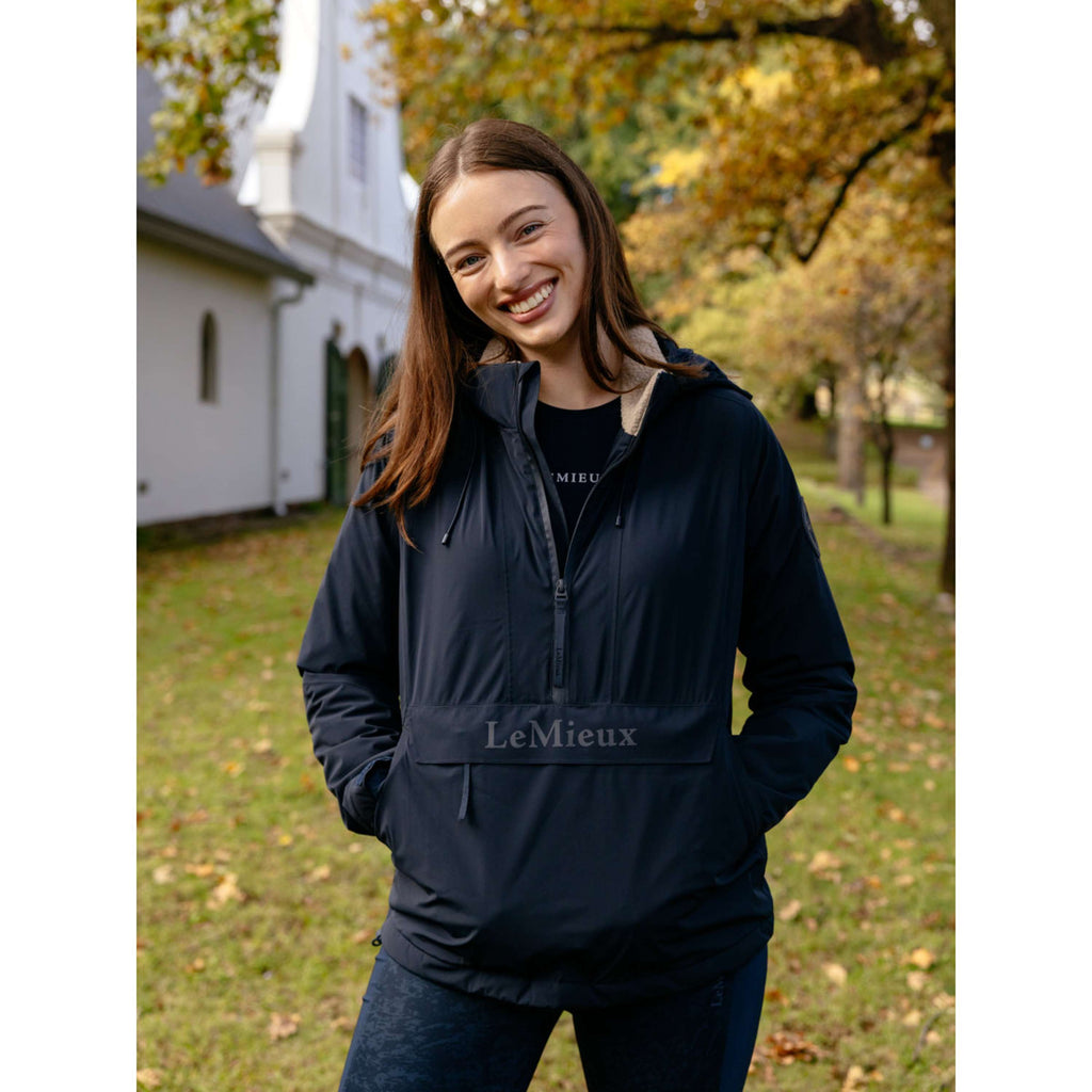 LeMieux Veste Phoebe Half Zip Waterproof Anorak Marine