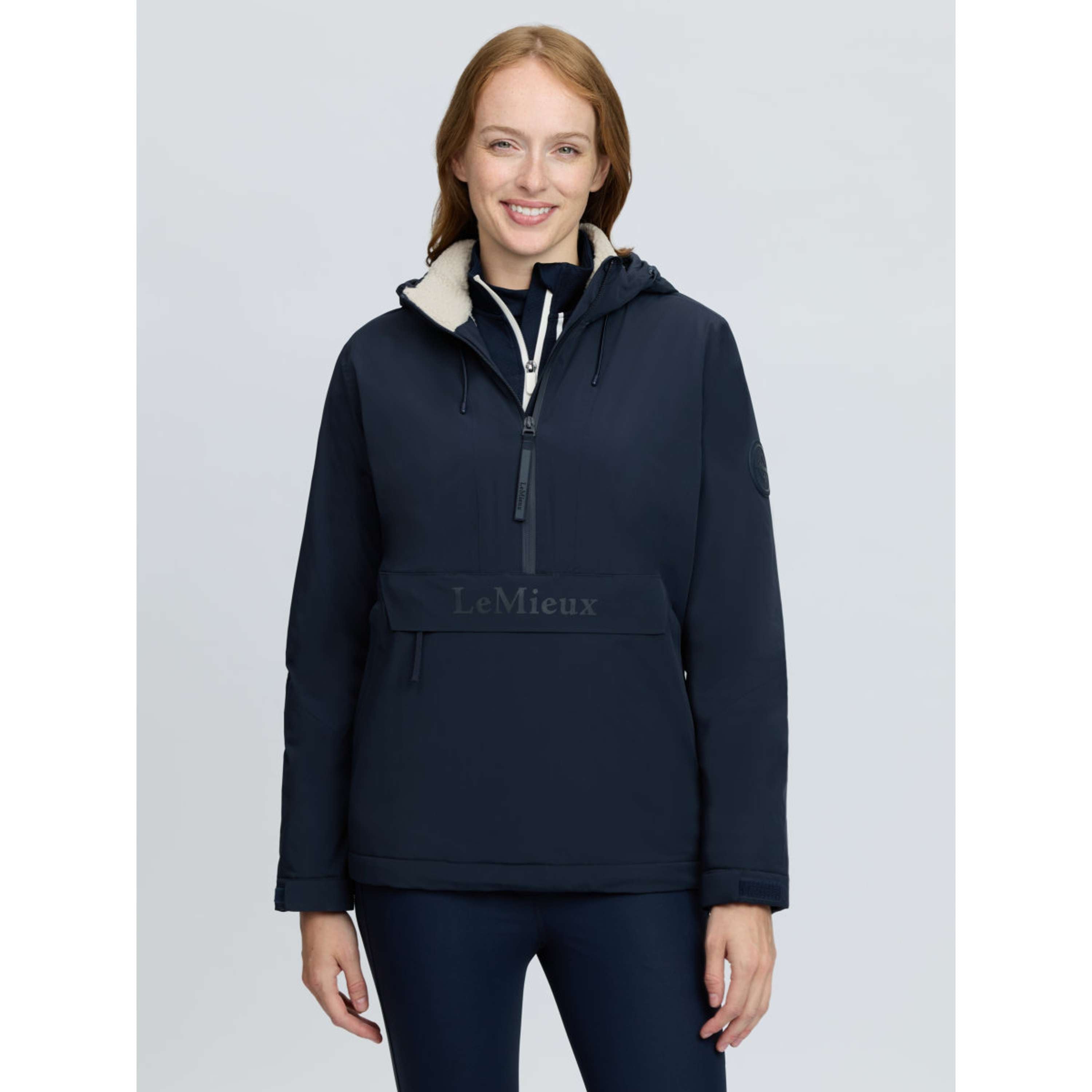 LeMieux Veste Phoebe Half Zip Waterproof Anorak Marine
