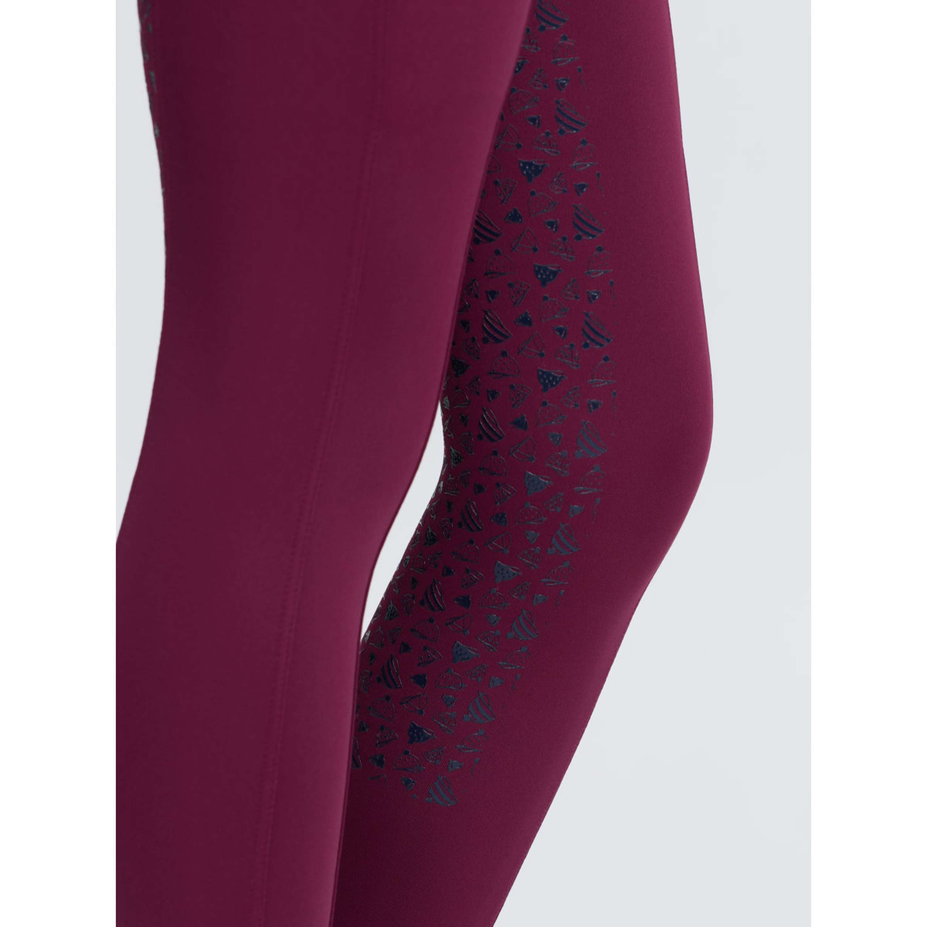 LeMieux Legging d'Équitation Kids Full Grip Blackberry