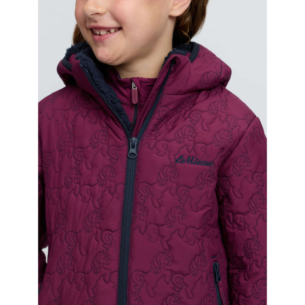 LeMieux Veste Lola Quilted Kids Blackberry