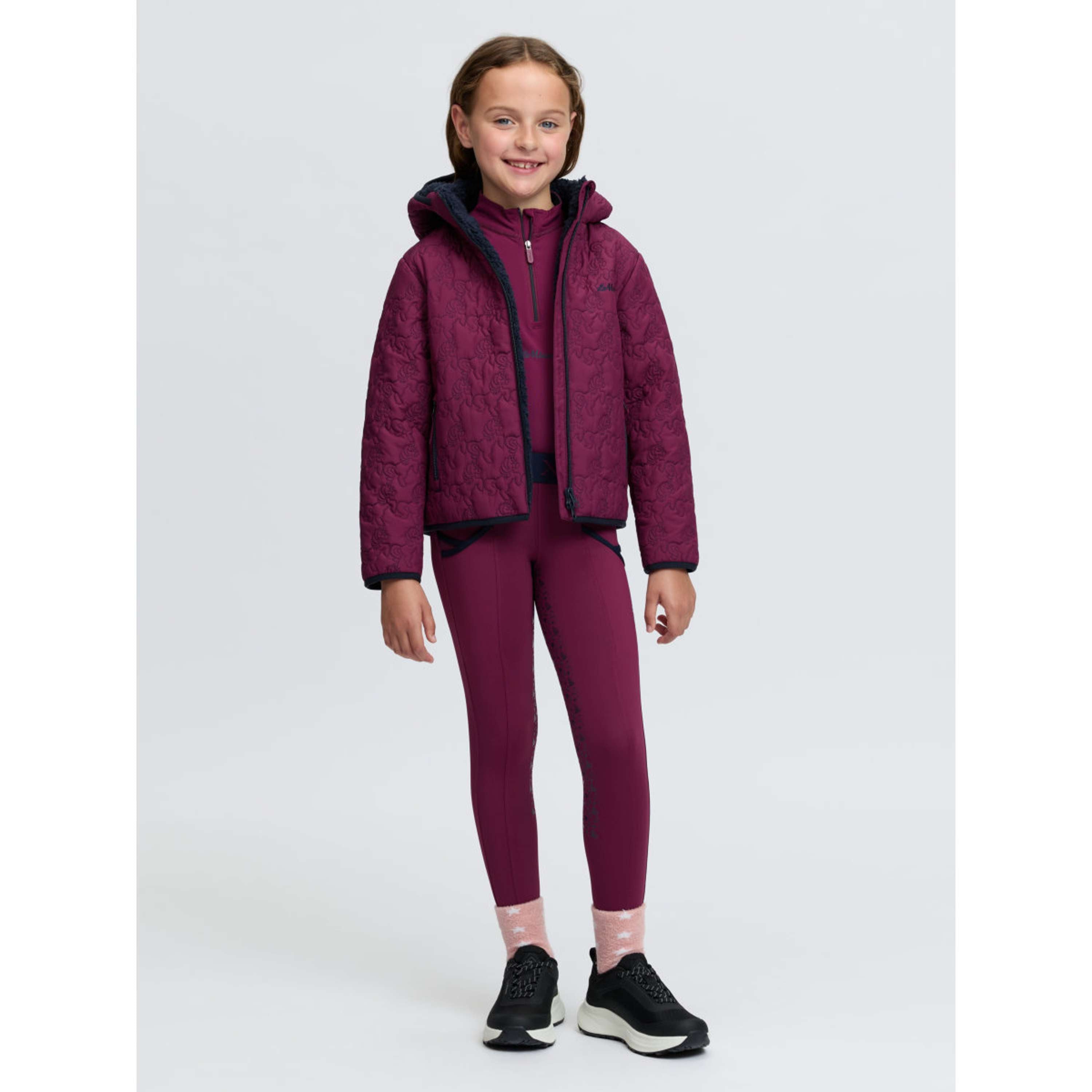 LeMieux Veste Lola Quilted Kids Blackberry