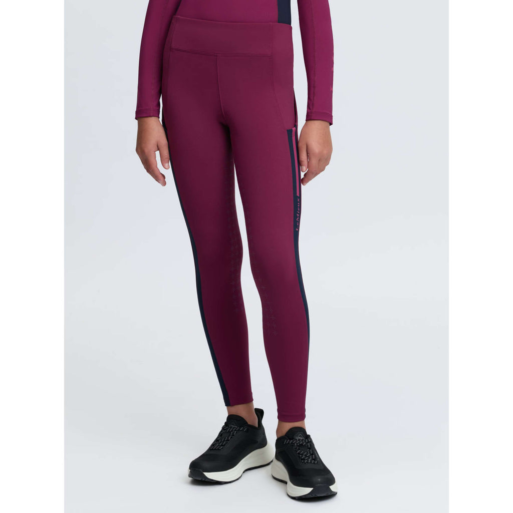 LeMieux Legging d'Équitation Orla Kids Full Grip Blackberry