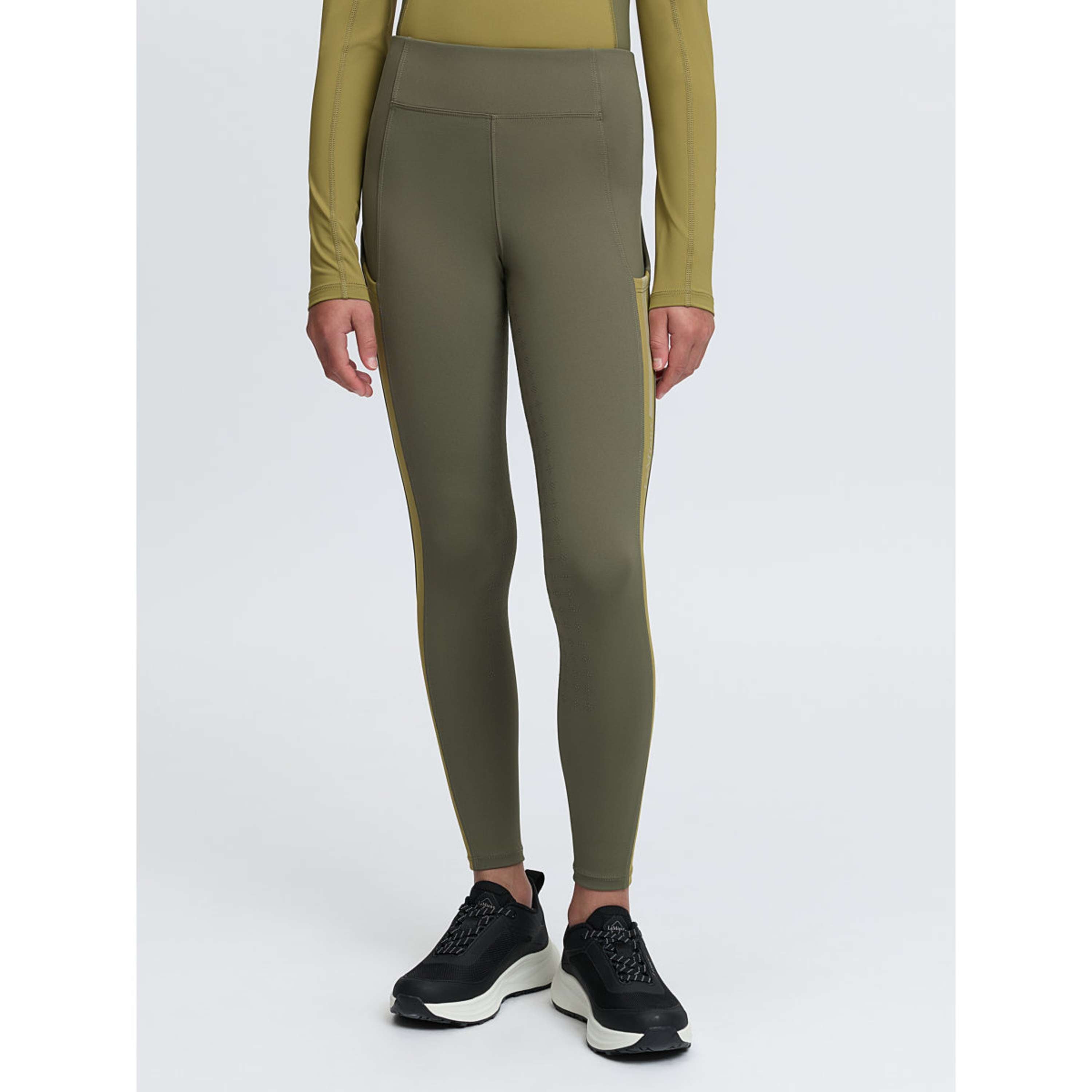 LeMieux Legging d'Équitation Orla Kids Full Grip Willow Green