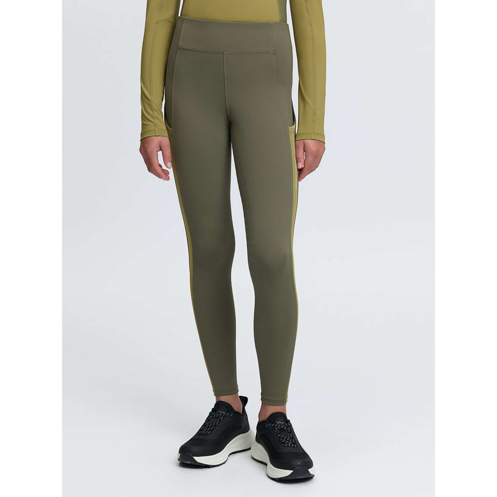 LeMieux Legging d'Équitation Orla Kids Full Grip Willow Green