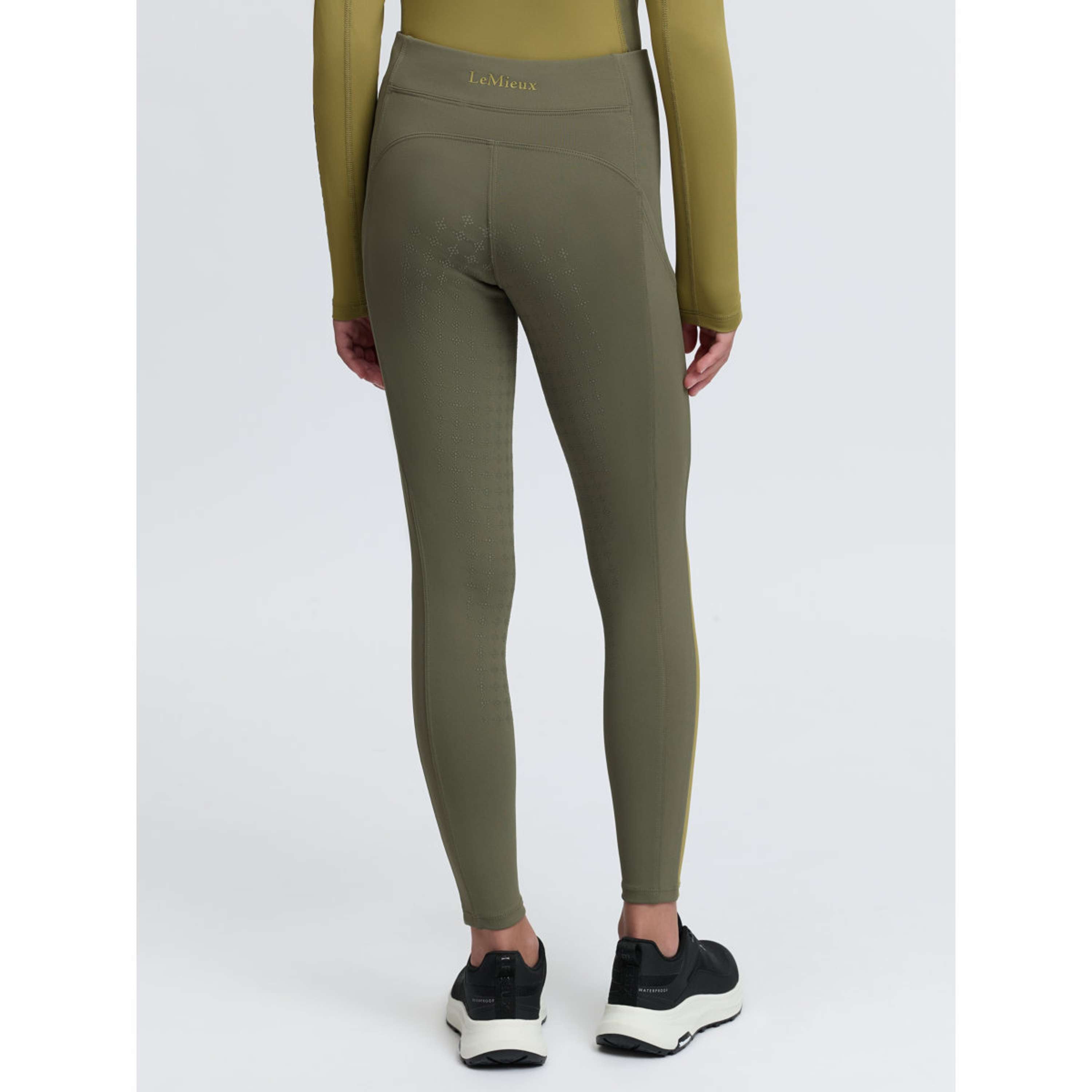 LeMieux Legging d'Équitation Orla Kids Full Grip Willow Green
