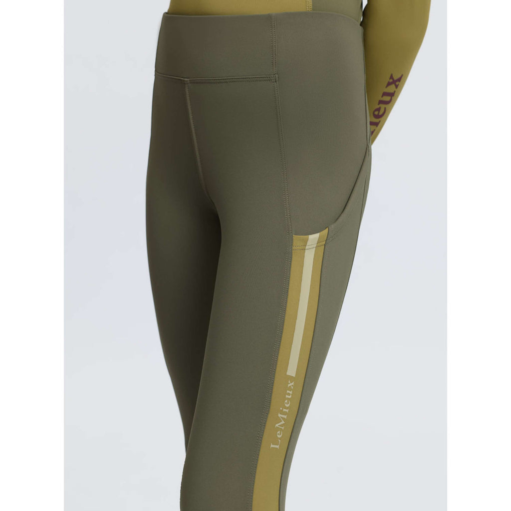 LeMieux Legging d'Équitation Orla Kids Full Grip Willow Green