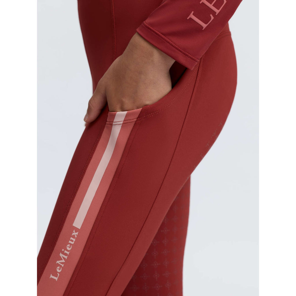 LeMieux Legging d'Équitation Orla Kids Full Grip Russet