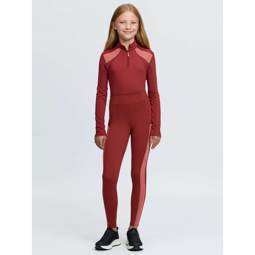 LeMieux Legging d'Équitation Orla Kids Full Grip Russet