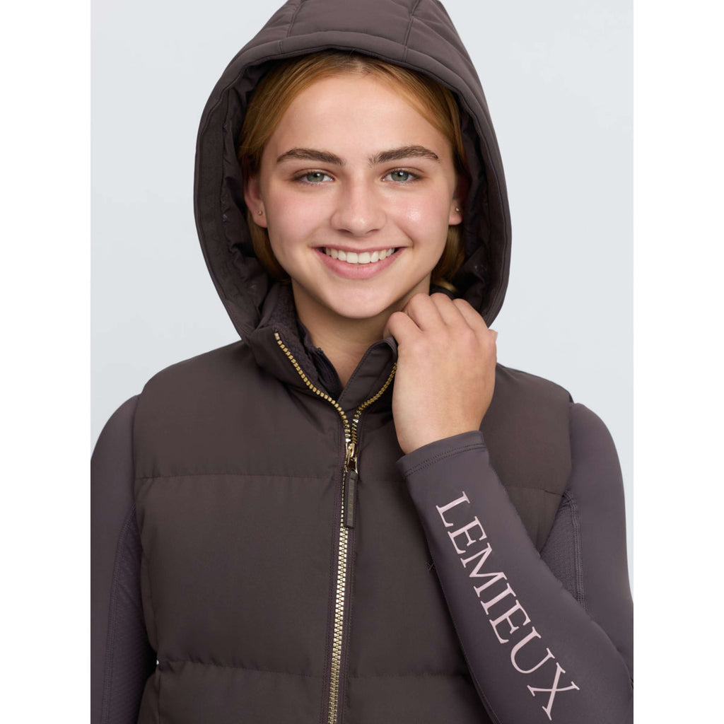 LeMieux Bodychauffant Joey Hooded Kids Cocoa