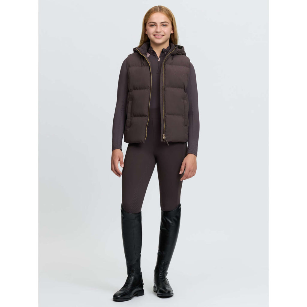 LeMieux Bodychauffant Joey Hooded Kids Cocoa