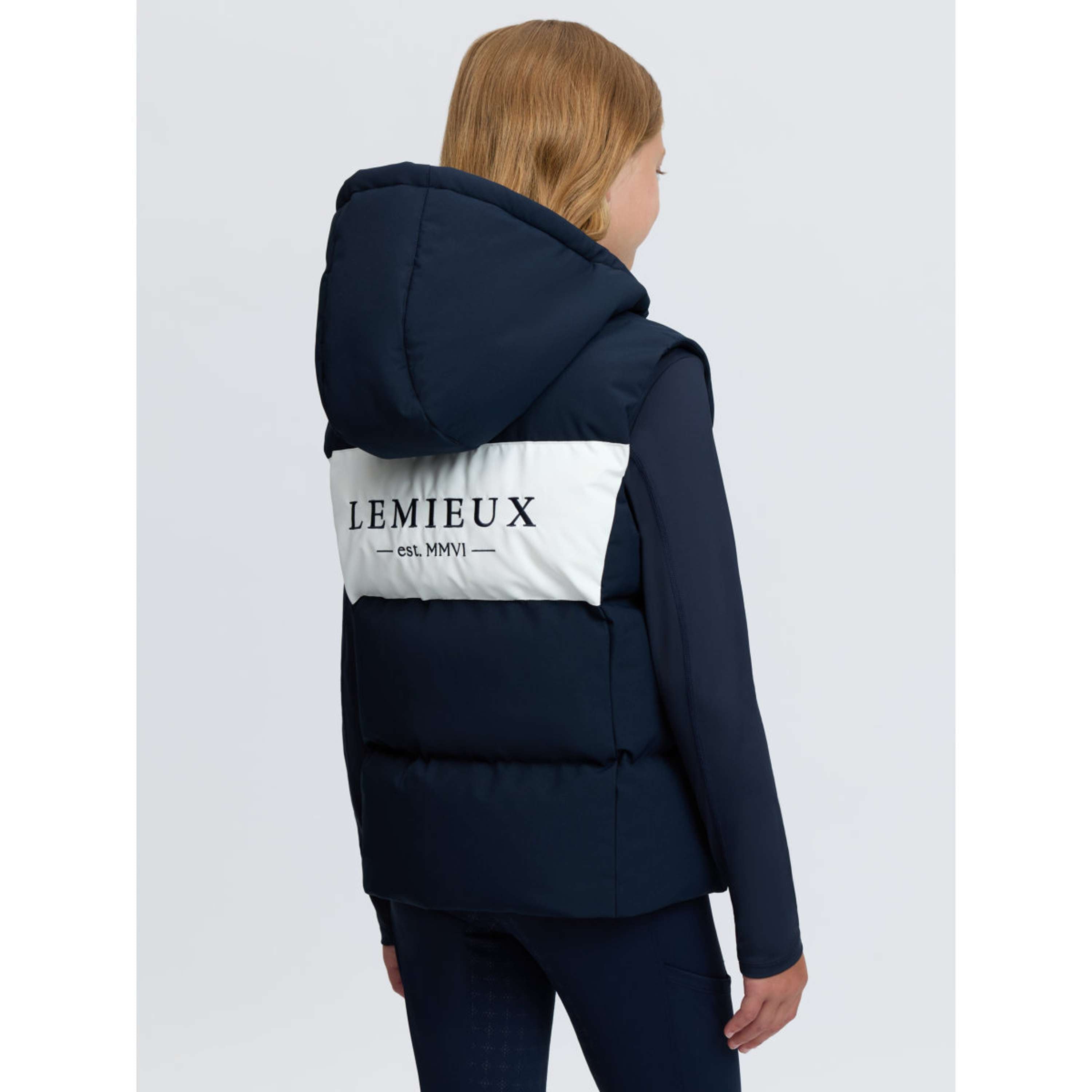 LeMieux Bodychauffant Joey Hooded Kids Marine