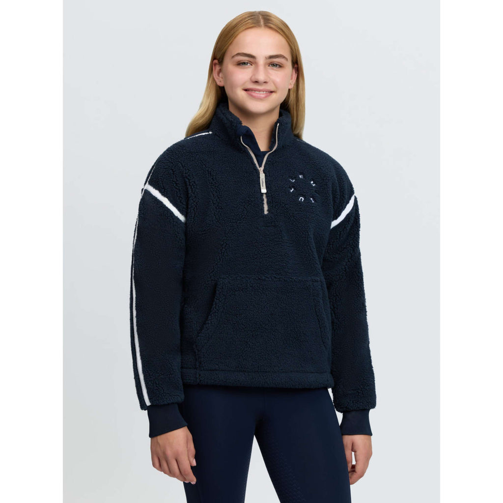 LeMieux Pull Jody Teddy Fleece Kids Marine