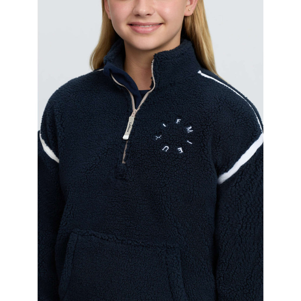 LeMieux Pull Jody Teddy Fleece Kids Marine
