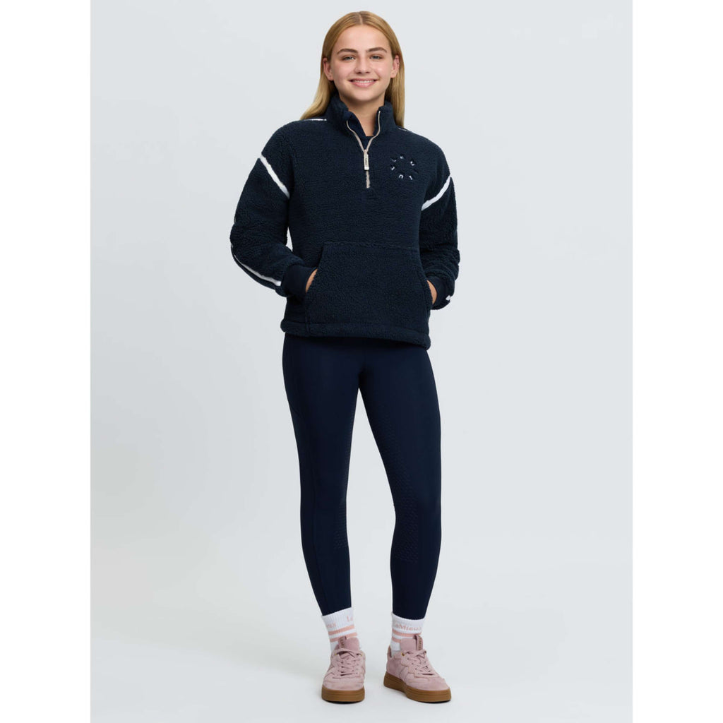 LeMieux Pull Jody Teddy Fleece Kids Marine