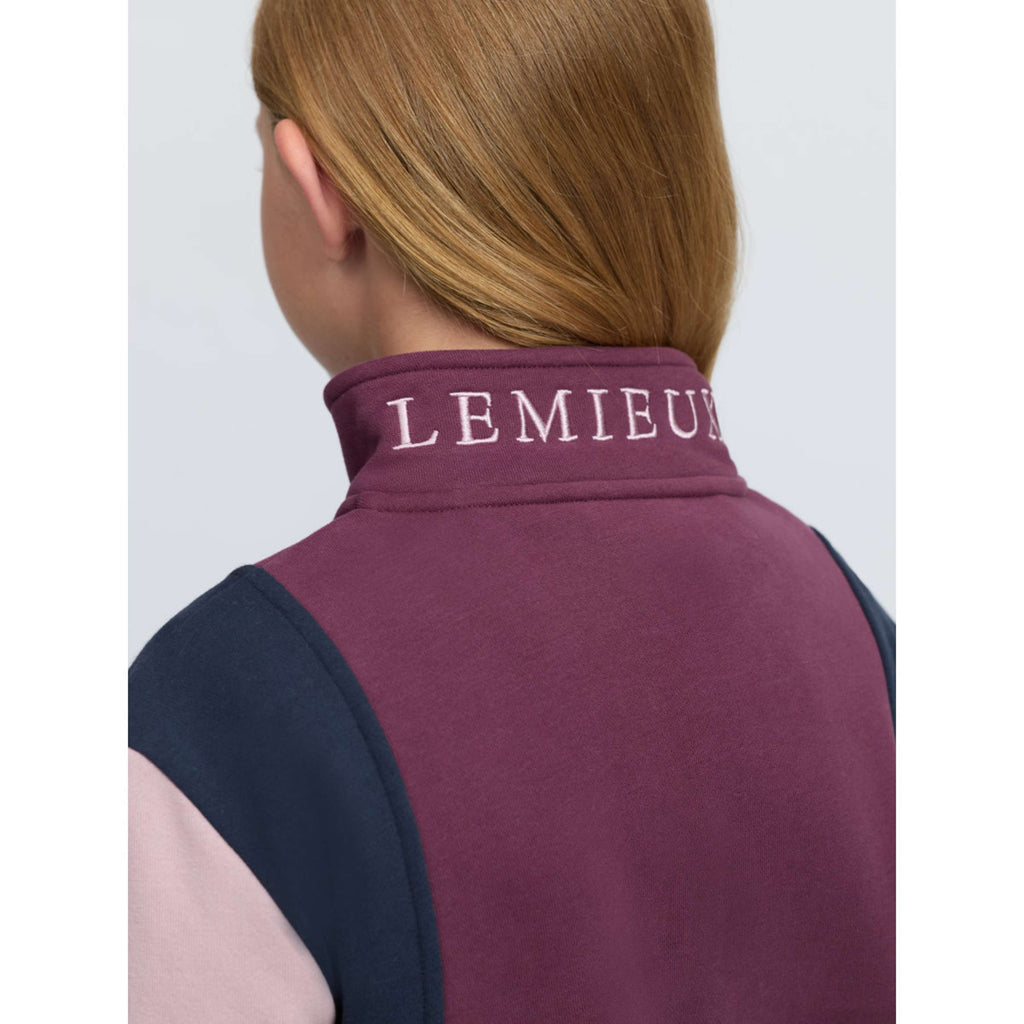 LeMieux Pull Viola Quarter Zip Kids Bramble