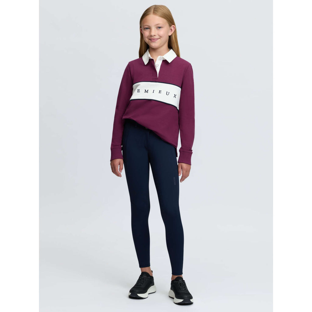 LeMieux Shirt Riley Rugby Kids Longues Manches Blackberry