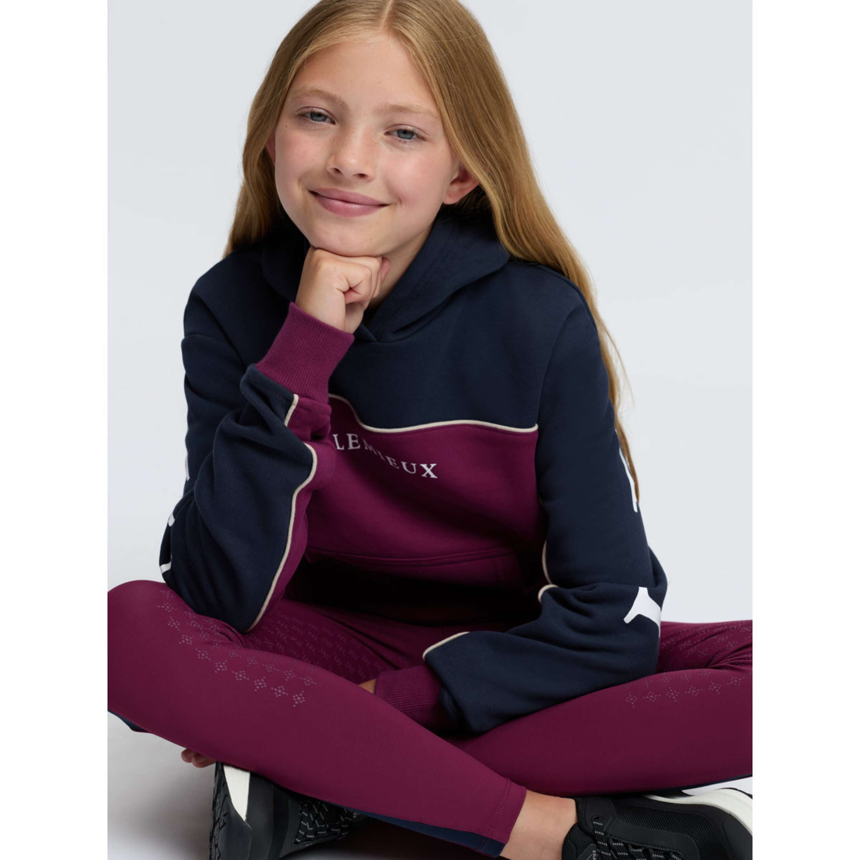 LeMieux Pull col Hoodie Sadie Kids Blackberry