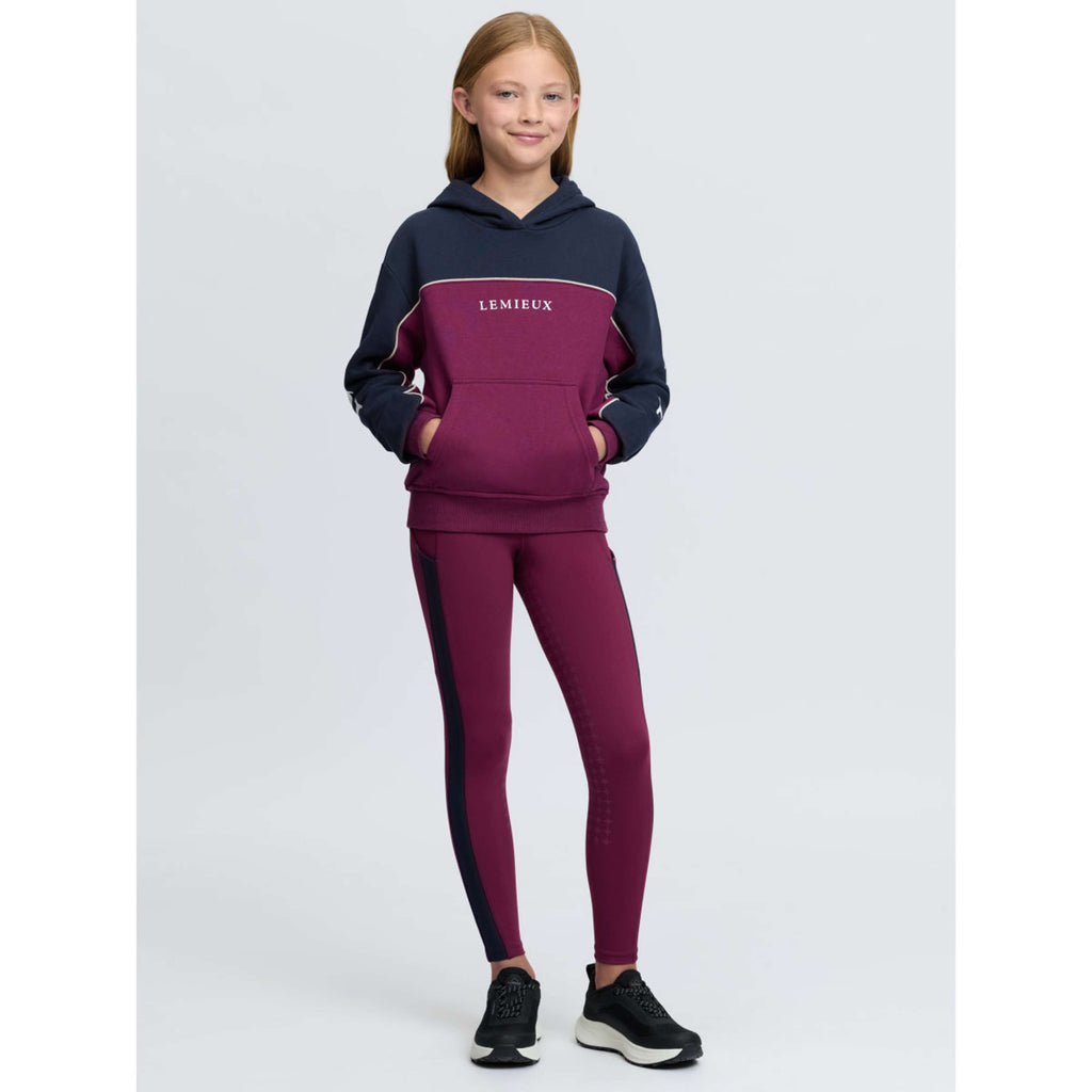 LeMieux Pull col Hoodie Sadie Kids Blackberry