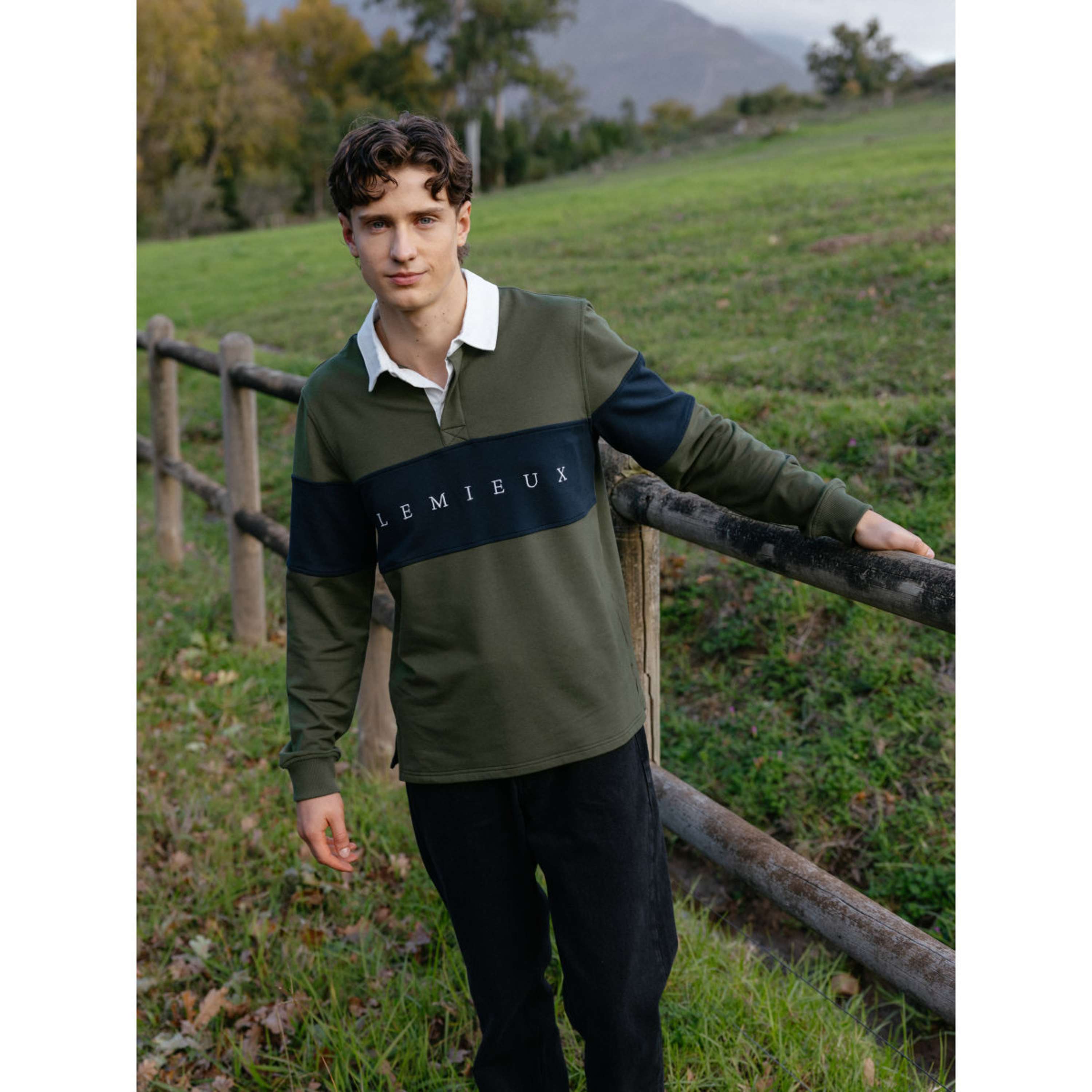 LeMieux Shirt Rugby Hommes Olive