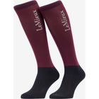 LeMieux Chaussettes d'Équitation Competition 2-pack Blackberry