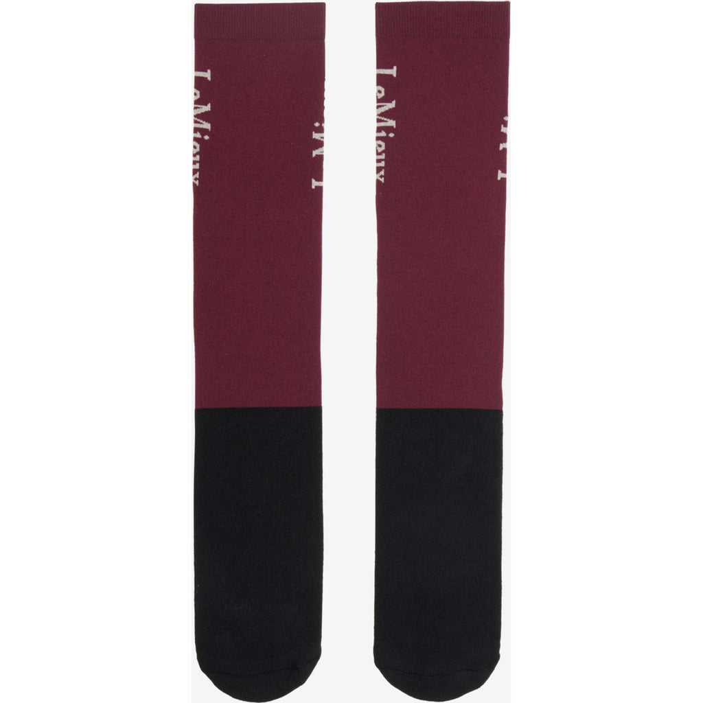 LeMieux Chaussettes d'Équitation Competition 2-pack Blackberry