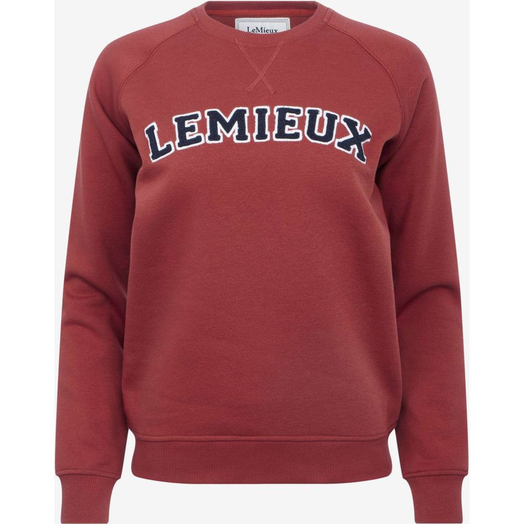 LeMieux Pull Vida Varsity Crew Neck Russet