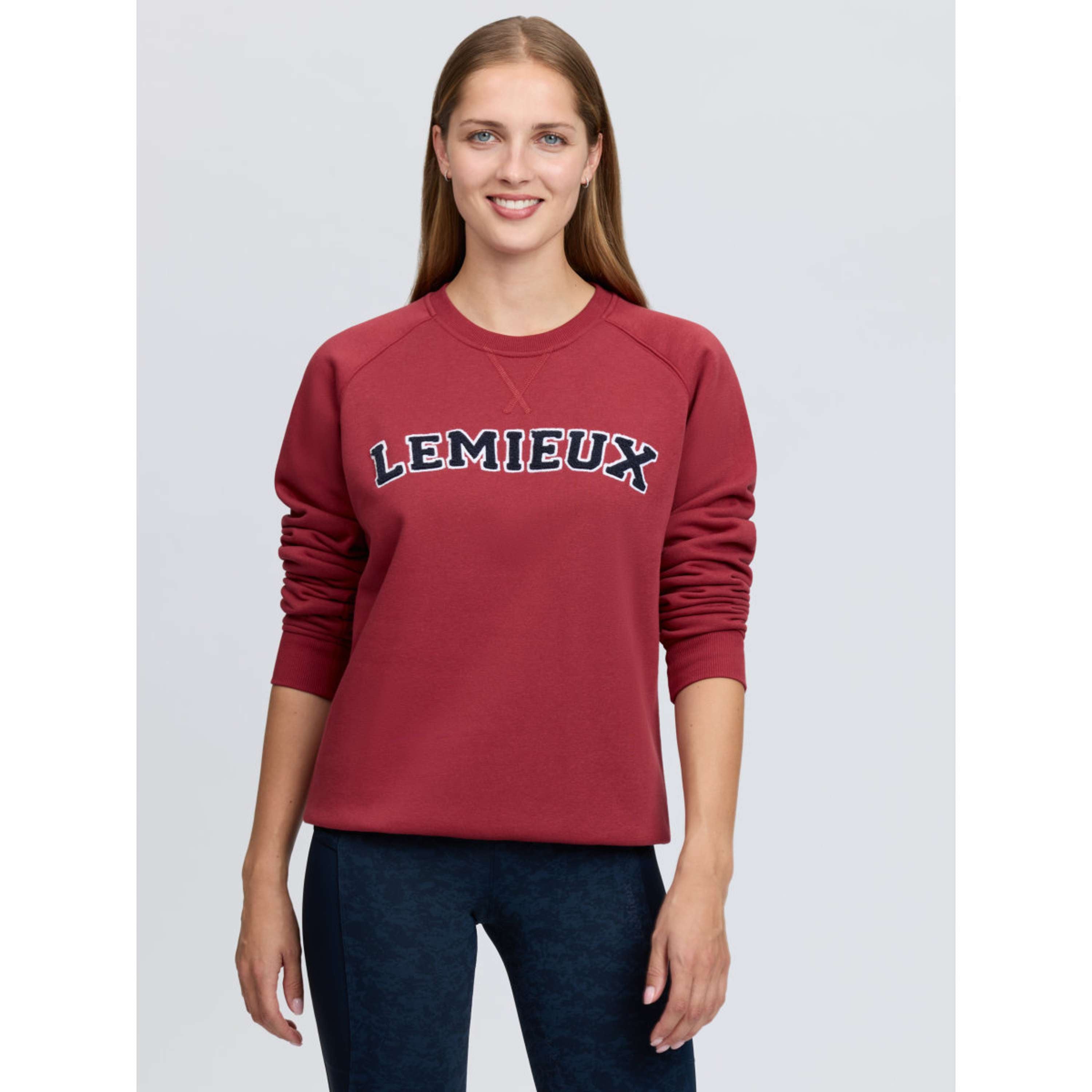 LeMieux Pull Vida Varsity Crew Neck Russet