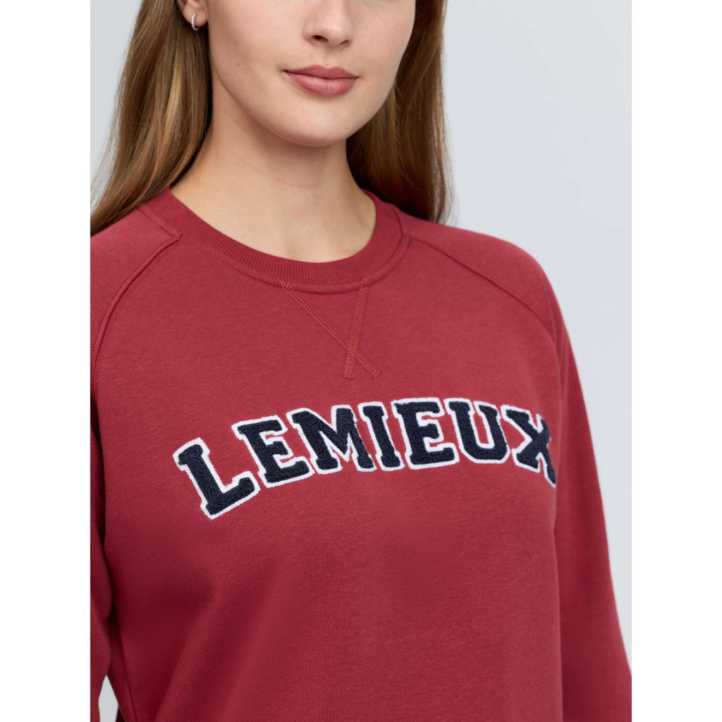 LeMieux Pull Vida Varsity Crew Neck Russet