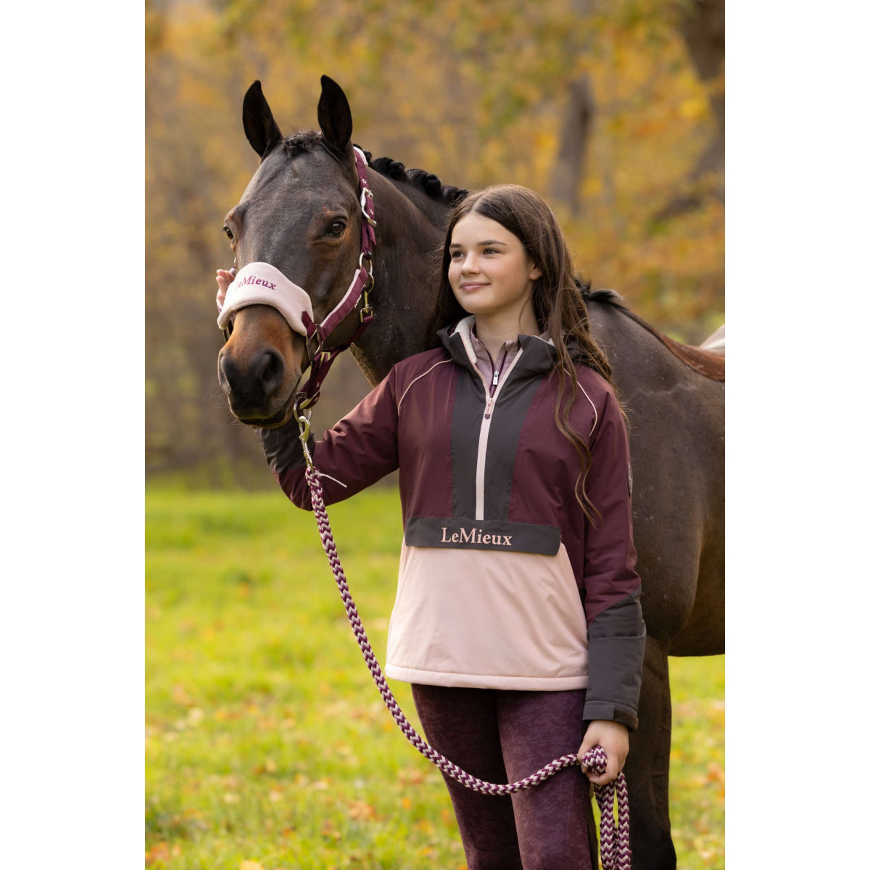 LeMieux Veste Bailey Waterproof Anorak Kids Bramble