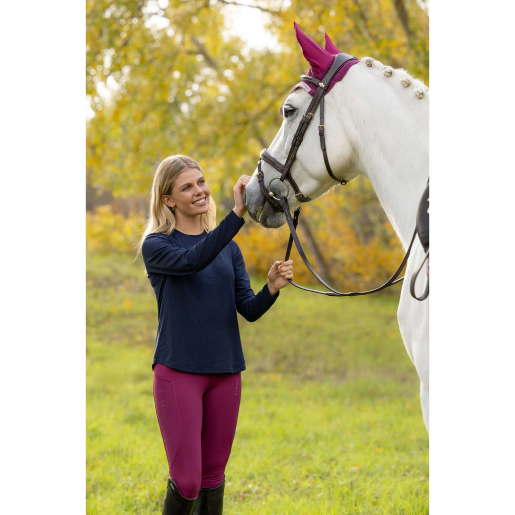 LeMieux Baselayer Sports Tee Longues Manches Marine