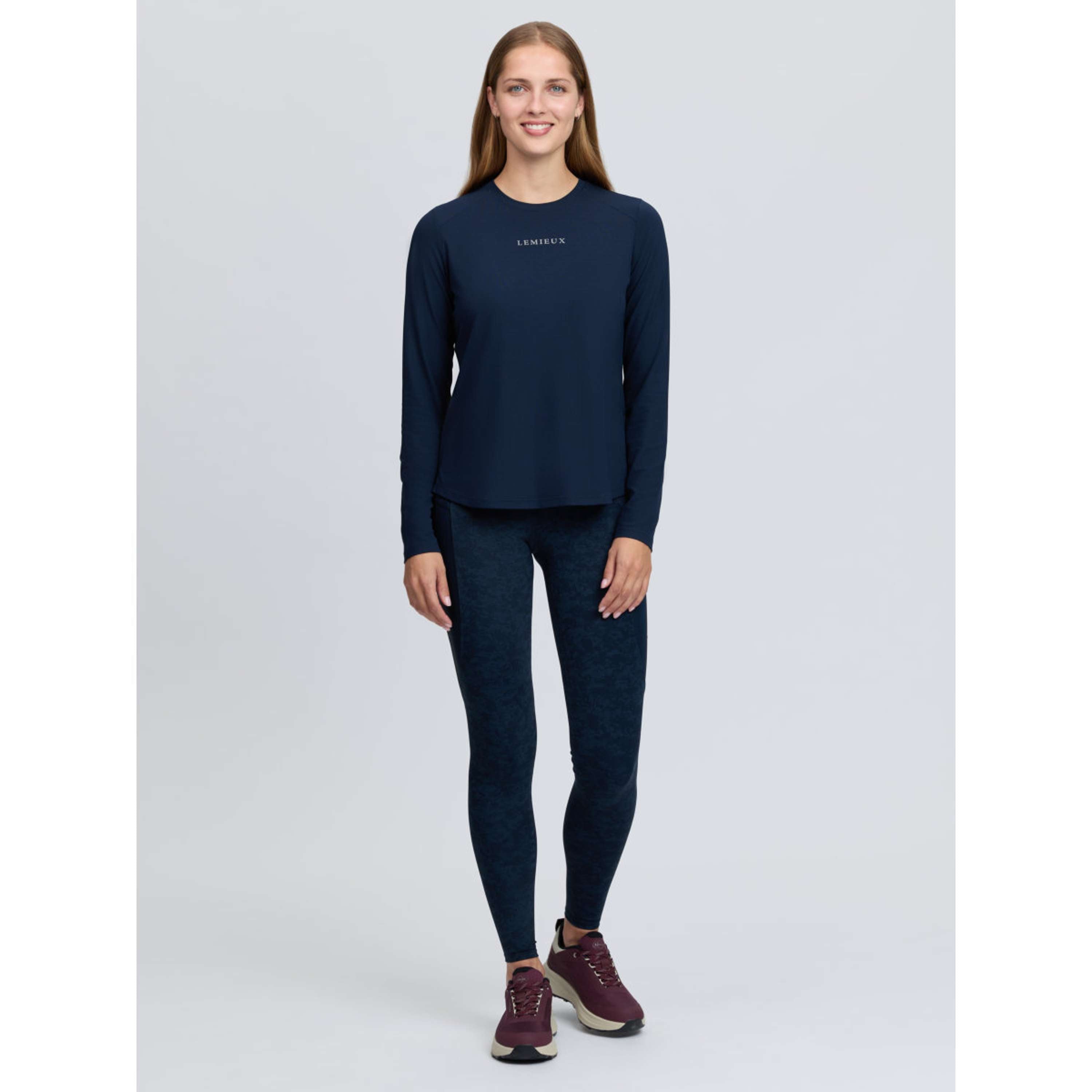 LeMieux Baselayer Sports Tee Longues Manches Marine