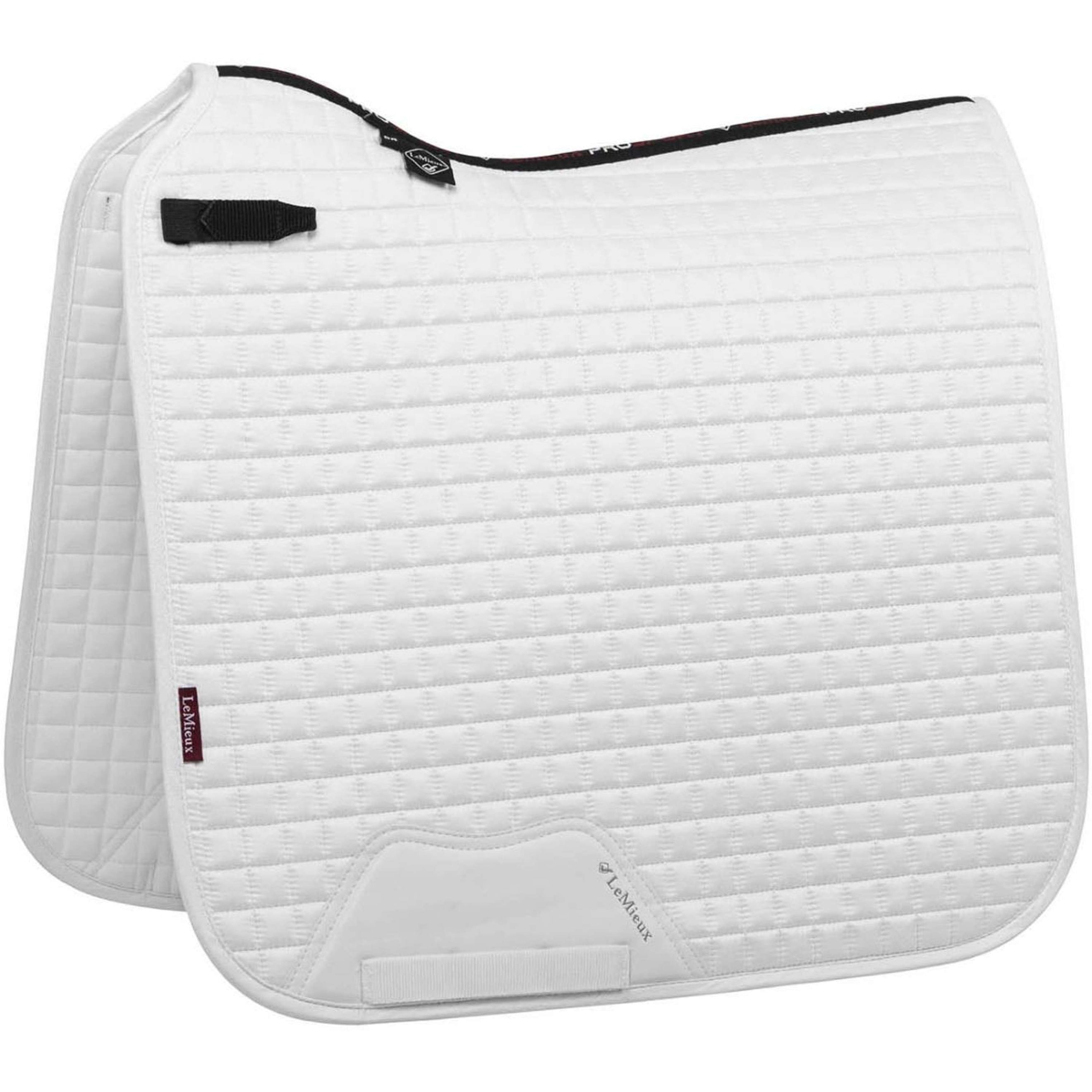 LeMieux Tapis de Selle Luxury Square Dressage Blanc LeMieux Tapis de Selle Luxury Square Dressage Blanc