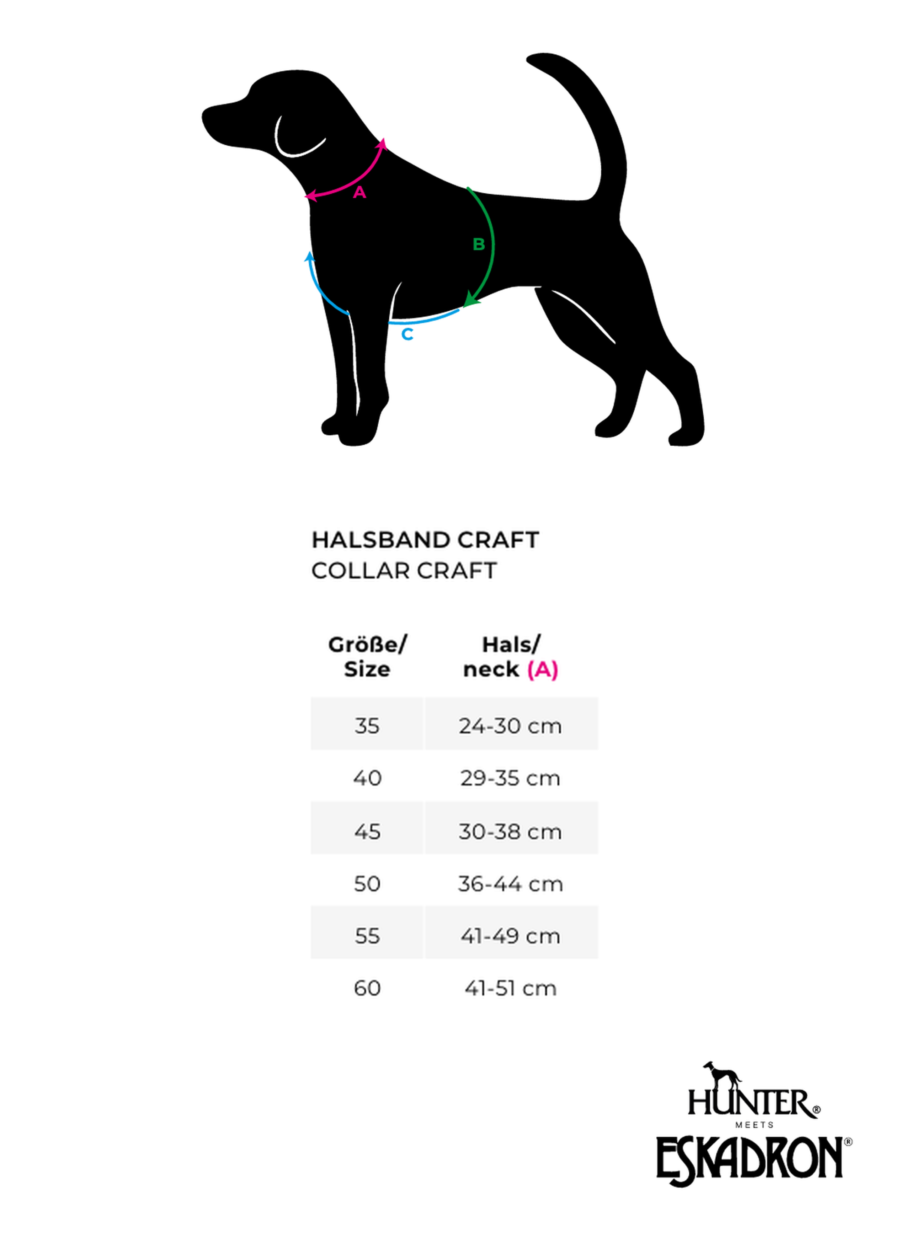 Hunter x Eskadron Collier pour Chien Craft Cognac