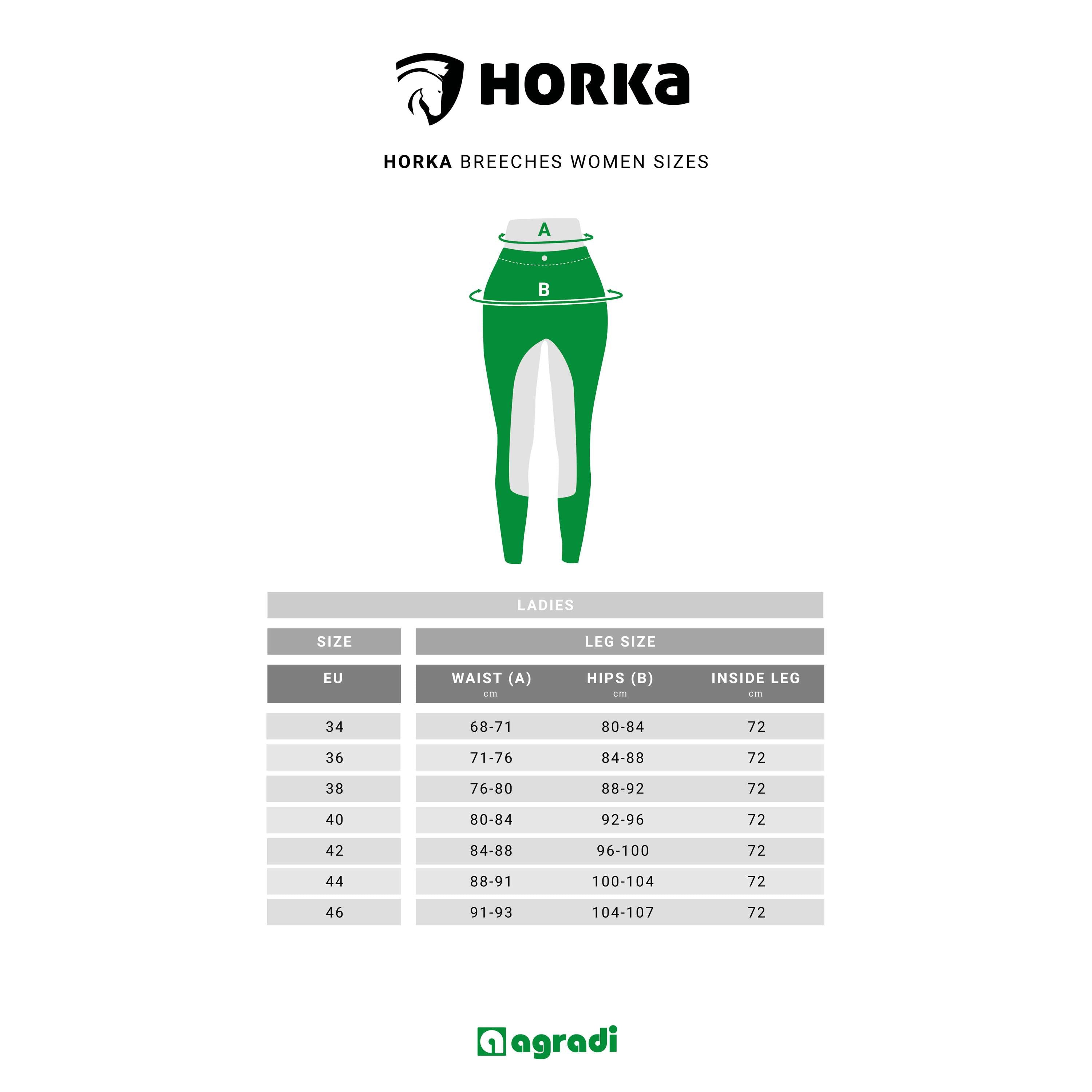 HORKA Legging d'Équitation Momentum Bleu