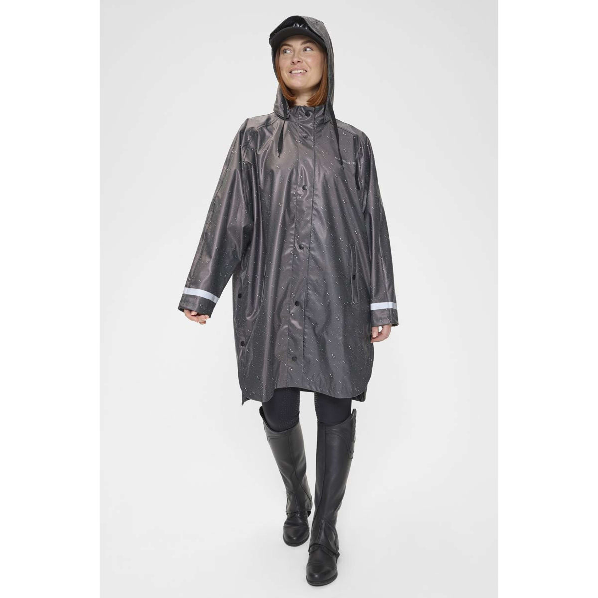 Mountain Horse Rainponcho Drizzle Rain Noir