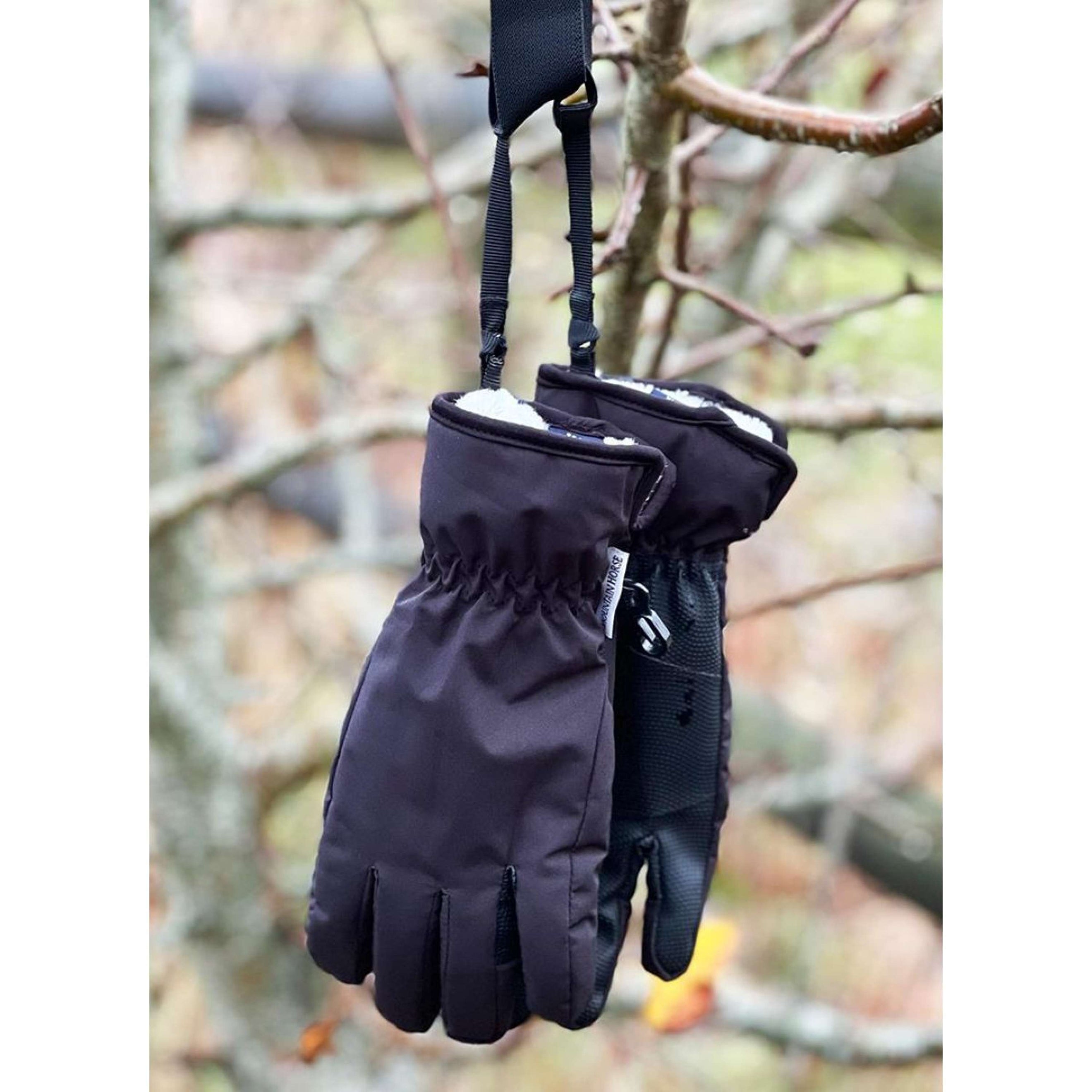 Mountain Horse Gants d'Équitation Heat Noir Mountain Horse Gants d'Équitation Heat Noir