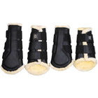 Montar Guêtres Tech en Cuir Noir