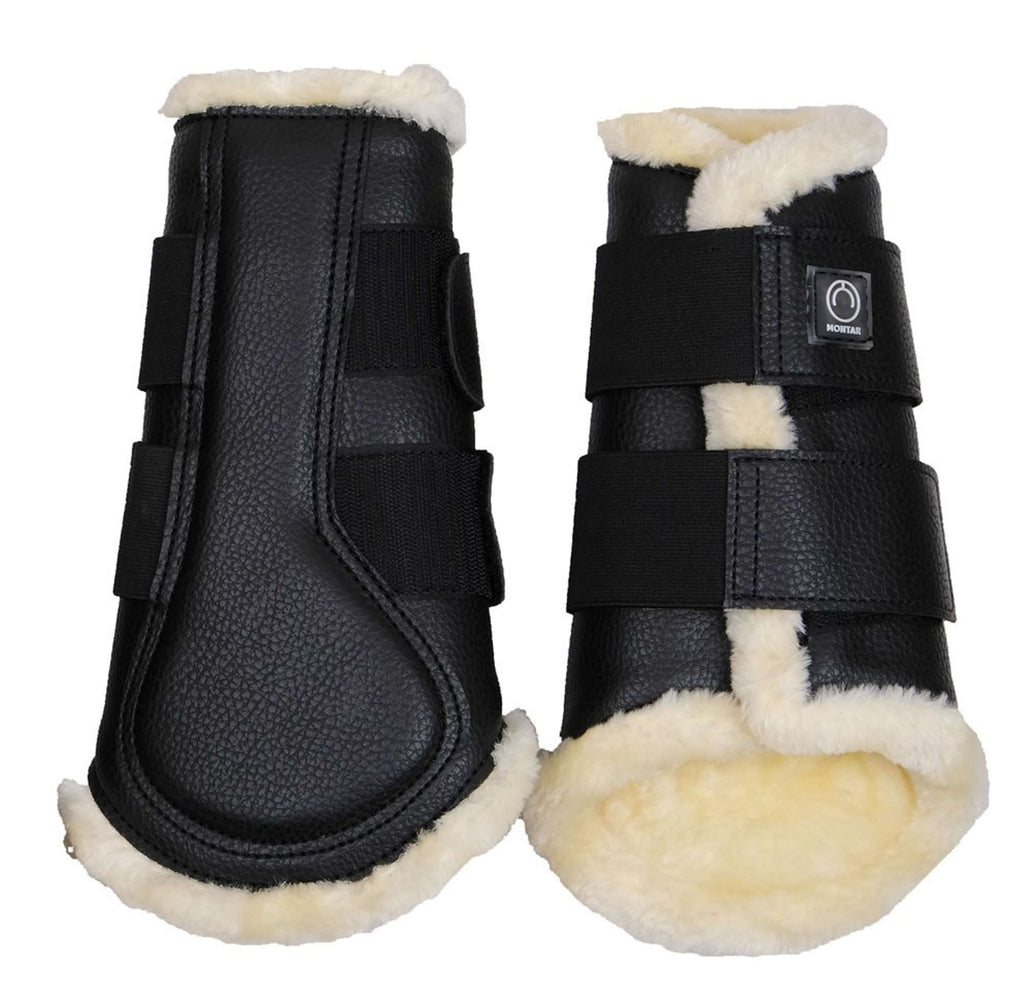 Montar Guêtres Tech en Cuir Noir
