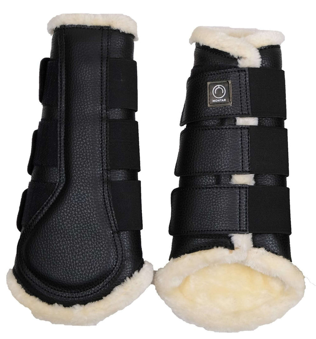 Montar Guêtres Tech en Cuir Noir